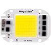 EXMOCIS Chip Cob LED 20W 30W 50W 110 V 220 V colorato IC Smart Chip caldo bianco freddo bianco per faretti di fai da te perline luce rosso verde giallo verde-220 V._Bianco freddo_50w.