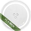 Gemroom Piatto girevole per microonde da 29,2 cm, compatibile con Panasonic F06019W00XP A0601BA00EP, piastra di ricambio in vetro per microonde Whirlpool W11443145
