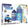 MAGNA-TILES Polizeistation 35-teiliges Magnetbauset - Die originale Magnetbaumar