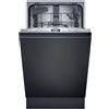 Siemens SR63EX25KE iQ300 - Lavastoviglie completamente integrata, 45 cm, 10 coperte, 6 programmi, varioSpeed Plus & autoOpen dry, aquaStop, Home Connect