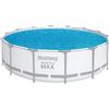 Bestway 58252 Telo termico per piscina fuori terra rotonda da 396 e 427 cm e piscina gonfiabile da 457 cm