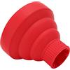 Elprico Diffusore per Asciugacapelli Portatile Pieghevole per Capelli Ricci di Lunga Durata Ideale per i Viaggi Silicone ABS Universale (rosso)