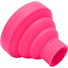 Elprico Diffusore per Asciugacapelli Portatile Pieghevole per Capelli Ricci di Lunga Durata Ideale per i Viaggi Silicone ABS Universale (PINK)