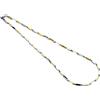 KnSam Collana in acciaio inox da uomo, senza ciondolo, 54 cm, oro/argento, collana dell'amicizia per ragazzi, larghezza 4 mm, in acciaio inox
