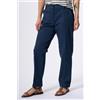 Max Mara Weekend Pantalone Cecco In Cotone Stretch Blu Donna