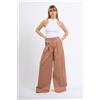 Semicouture Pantalone CAMELIA Ampio Rosa Donna