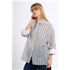 Semicouture Camicia GRACIA in Mussola Blu/Cacao Donna