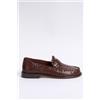 Poeve Mocassino Maverick Intrecciato Marrone Donna