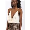 Elisabetta franchi Top a Body Burro Donna