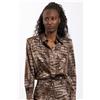 Elisabetta franchi Camicia Stampa Alligatore Cacao Donna