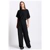 Alpha Pantalone in Cadì Nero Donna
