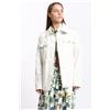 Fay Shirt Jacket Bianco/Verde Donna