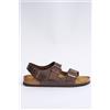 Birkenstock Sandalo Milano Oil Pelle Habana Uomo