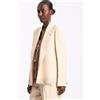 Blugirl Giacca Lino e Satin Crema Donna