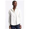 Blugirl Camicia con Pizzo sul Retro Bianco Donna