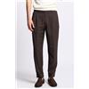 Pt torino Pantalone CARROT in Lana Marrone Uomo