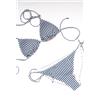 Mc2 saint barth Costume Bikini Righe Bianco/blu Donna