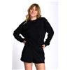 Mc2 saint barth Felpa Casey con Strass Nero Donna