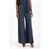 Semicouture Pantalone Avril Misto Seta Blu Donna