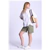 Fay Bermuda Lino e Cotone Verde Donna