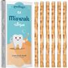MODOGO 6 bastoncini di Siwak - Miswak Spazzolino da denti ecologico - 100% naturale - Igiene zero rifiuti - Vegan