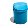 Muitomas Cestino da Scrivania Mini, con Sportello Apribile e Coperchio Removibile, Compatto per Scrivania e Ufficio, 130x130x170 mm, Colore Blu Ottanio