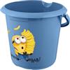 keeeper ilvie secchio con scala di misurazione integrata e manico ergonomico, 10 l, Design: Minions Happiness, Soft Blue