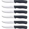 Arcos Coltelli da tavolo - Coltello da bistecca - Lama in acciaio inox NITRUM 110 mm - Manico in polipropilene - Colore nero (6)