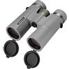 BRESSER 1331042 Binocolo 10 x 42 Wave, impermeabile, con vetro BaK-4, rivestimento UR, protezione per gli occhiali, perfetto per osservazioni naturali, viaggi e escursioni, grigio