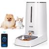 Nobleza - Distributore Automatico di Cibo per Gatti Cani, 2.4G WiFi Dispenser Crocchette Cibo Cani Automatico, 4L Dispenser Cibo Gatti con Timer, Registrazione di 10S, 1-10 Pasti al Giorno