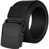 flintronic Cintura Nylon, Cintura Tattica in Tela in Stile Militare da Uomo, 130 cm Regolabile Cinture da Lavoro, Tessuto in Nylon Cintura con Plastica Fibbia, per Sport Trekking Caccia
