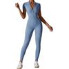 KIKIMINK Tuta da donna a maniche corte (nero, M)