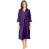 NY Threads Misto Cotone Vestaglia Donna Morbido Accappatoio Donna Camicia da notte (Borgogna, S)