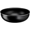 Lagostina Ingenio Essential Plus Wok Ø 28 cm, Pentola Wok Antiaderente in Alluminio per Gas e Forno (no induzione), Indicatore di Cottura Thermosignal, Utilizzabile con Manico Removibile (Non Incluso)
