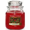 Yankee Candle Candela profumata in giara media | Red Apple Wreath | Durata Fino a 75 Ore