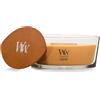 WoodWick Candela profumata con stoppino scoppiettante | Candela Golden Bourbon ellittica | Candele a lunga combustione: Fino a 50 ore di combustione | Regali perfetti per le donne