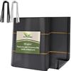 GARDENIX Telo anti-erbacce con 50 ancore 16m² (1,6m x 10m) - Permeabile all'acqua 110g/m² - Nero resistente ai raggi UV, tessuto anti-erbacce, protezione del suolo, tessuto sottoscocca
