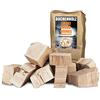 Kingpower Smoker Grill Chunks per barbecue, faggio, quercia, affumicatura, 2-4 kg, XXXL, forno per affumicare, barbecue, accessori per raeuchern, braciere chip, quantità: 4 kg di rovere
