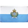 AZ FLAG Bandiera San Marino 150 x 90 cm con 4 occhielli, bandiera San Marinese per balcone o parete