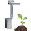 Gitekain Trapiantatore da giardino, Fioriera per bulbi in acciaio inossidabile, Strumento da giardino portatile, Trapiantatore di barili da giardino, Strumento di scavo e diserbo, Strumento per piantare il