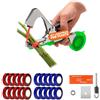 Avilia - Macchina Legatrice Professionale per Piante in Acciaio - Kit Completo con 40 Nastri e 10.000 Graffette - Apertura Regolabile Fino a 5 cm - Pinza Legatrice per Vigneto, Orto e Giardinaggio