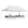 RELAX4LIFE Gazebo Pieghevole Pop-Up 3x6M con Altezza Regolabile, UV50+, 12 Picchetti, 6 Corde/Sacchi di Sabbia, Resistente per Feste e, Matrimoni,Giardino
