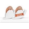 Avilia - Set 2 Porta Zampirone da Esterno a Forma di Lumaca - Porta Spirale Antizanzare in ABS Ignifugo, Base Raccogli Cenere | Porta Zampirone Decorativo Riutilizzabile, L18×P3,2×A7,5 cm