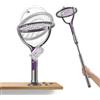 Avilia - Racchetta Zanzare Elettrica Telescopica 2 in 1 - 4000V, Griglia 5 Strati, Luce UV 365nm, USB-C | Racchetta Elettrica per Zanzare Ricaricabile 1800mAh, 79-108 cm, Griglia 90°,Da Tavolo/Manuale