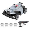 NAVIMOW Segway Navimow X420 robot tagliaerba con Garage X + 8 set di lame, AWD per pendenze fino all'84%, Zero-Turn, tagliaerba per tutti i terreni, MowMentum 2×180 W, fino a 2000 m² (Spedito separatamente)
