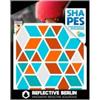 Reflective Berlin Shapes - Adesivo riflettente vintage, taglia unica