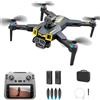 LFXLKVI Drone GPS con 5.9 Pollici Schermo RC Quadricottero Pieghévole con Effetti di Luce Telecamera HD Evitamento Ostacoli Ritorno Automatico Motore Brushless Droni per Principianti e Adulti