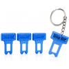 Generico Stop BIP Clip Cintura Sicurezza Auto Universale - Silenziatore Anti Bip Cintura di Sicurezza Auto | Blocca Avviso Sonoro | Adattatore per Cinture di Sicurezza Auto UltraSlim - Pack 4 Clip