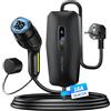 VDLPOWERVP Cavo di ricarica tipo 2, 3,68 kW/5 m, cavo di ricarica per auto elettrica, 16 A, caricatore EV, tipo 2, per veicoli elettrici con Schuko monofase, IP65, compatibile con modello Y/3, XC60