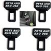 Generico Clip anti-bip Auto Silenziatore Cintura Sicurezza Auto per Cani e Animali - Stop Bip Universale per Trasporto Carichi e Spesa - Alta Resistenza - Accessori Interni Auto (4 PACK)